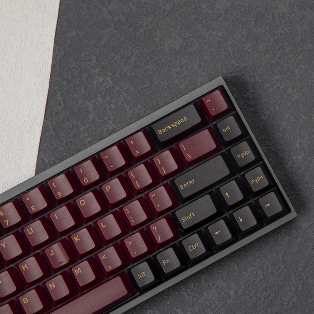 Red Samurai keycap Double shot Cherry/OEM Profile pbt Fit 61 68 84 87 100 104 layout keyboard