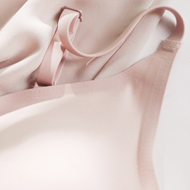 AOFEIQIKE AOFEIQIKE Áo Ngực Trong Suốt Không Đường May Cổ Chữ V Sâu Mềm Mại Phong Cách Nhật Bản