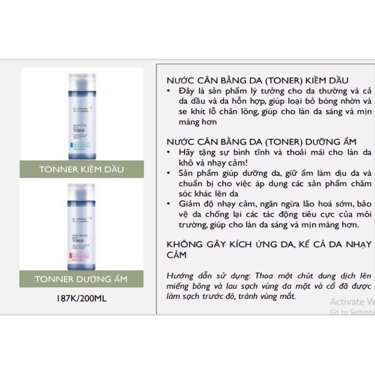 Nước thăng bằng da kiềm dầu SIBERIAN WELLNESS Mattifying Face Toner- 200ml