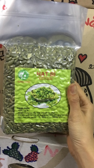 Nhân Hạt bí Xanh Ấn độ 1kg