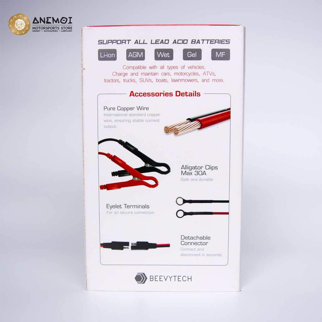 Sạc bình ắc quy thông minh BEEVYTECH BEEPOWER CX1000