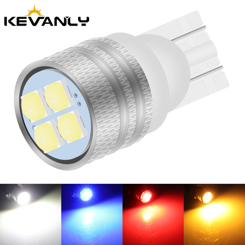 Bộ 10  Đèn LED T10 4SMD 12V 6000K W5W 5W5 194 16 Ánh Sáng Trắng Dành Cho Ô Tô
