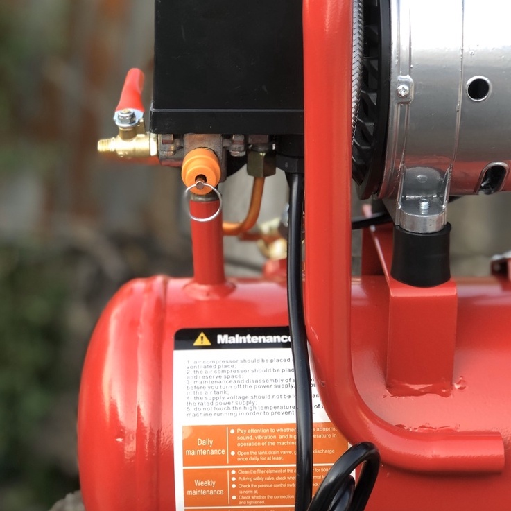 Máy nén khí không dầu 9l,máy bơm hơi etop chuẩn lõi đồng tự nạp ngắt không ồn