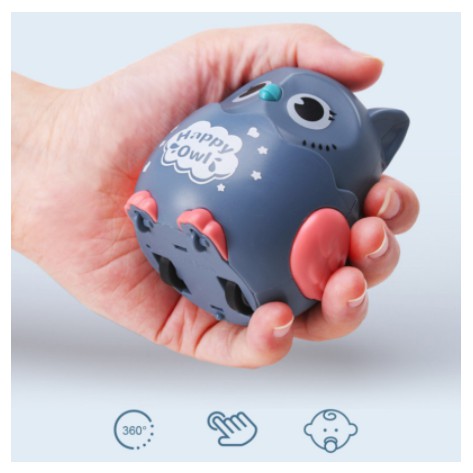 Đồ Chơi Trẻ Em Chạy Cót Vui Nhộn, Thú Vị Chim Cú Mèo Đáng Yêu Dễ Thương, Nhựa ABS An Toàn, Nhấn Là Chạy