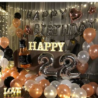 Set bóng bay trang trí sinh nhật người lớn s6 - Bống Balloon Shop