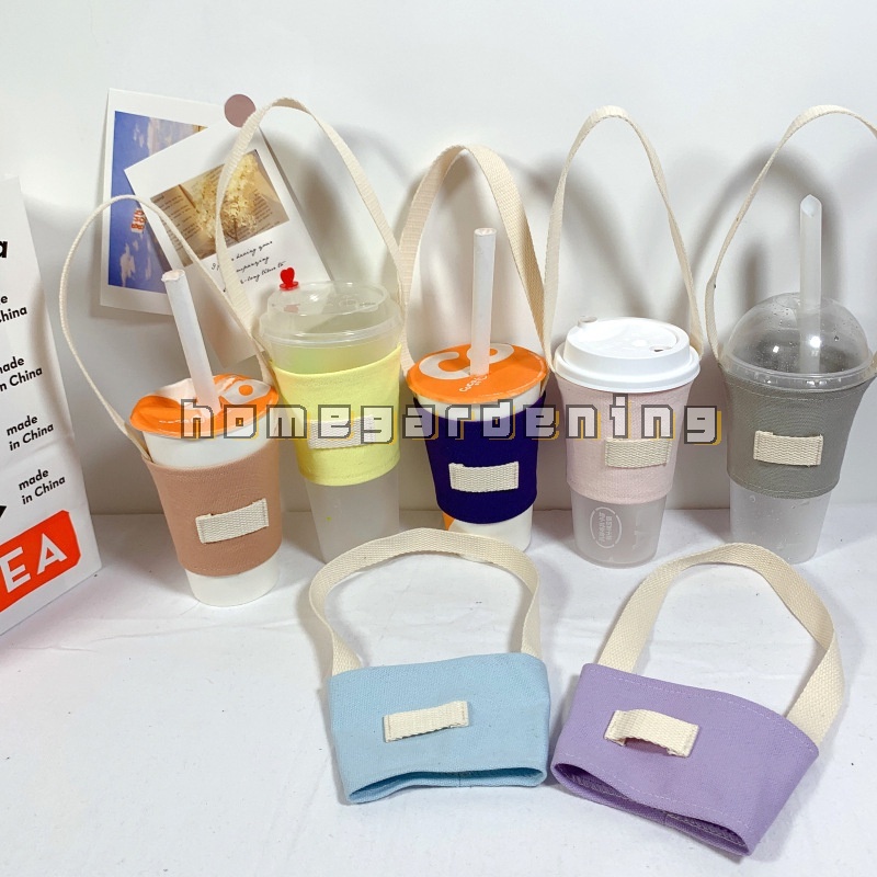 Vỏ Bọc Cốc Nước Chống Nóng Bằng Vải Canvas Tiện Dụng