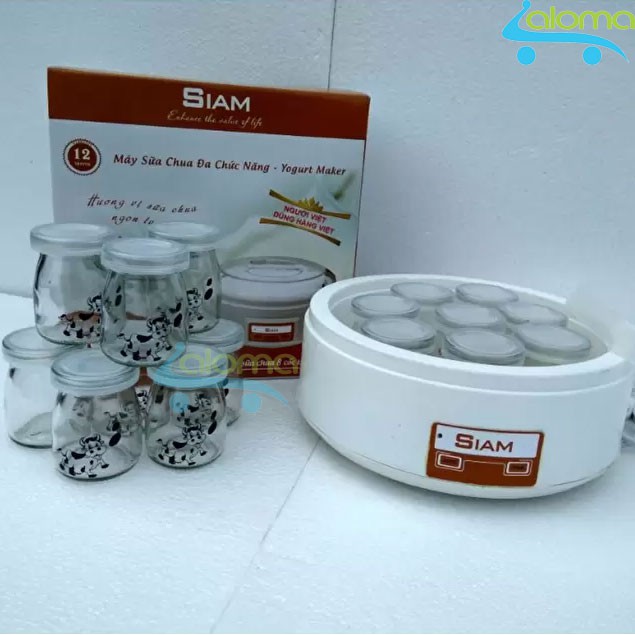 Máy làm sữa chua Việt Nam 8 cốc thủy tinh SIAM SM-8C