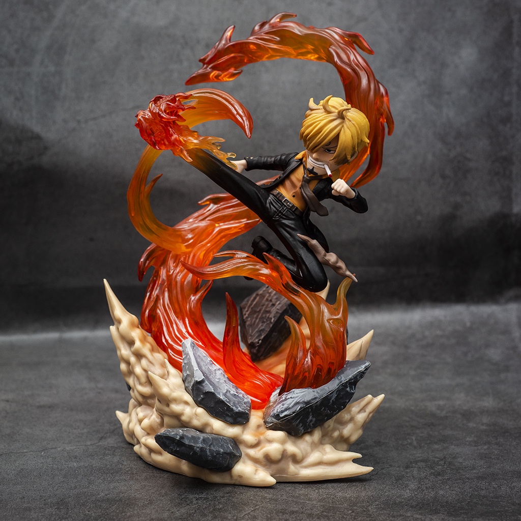 Mô hình One Piece Sanji Hắc Cước cao 22cm, mô hình One Piece Figure Sanji băng Mũ Rơm