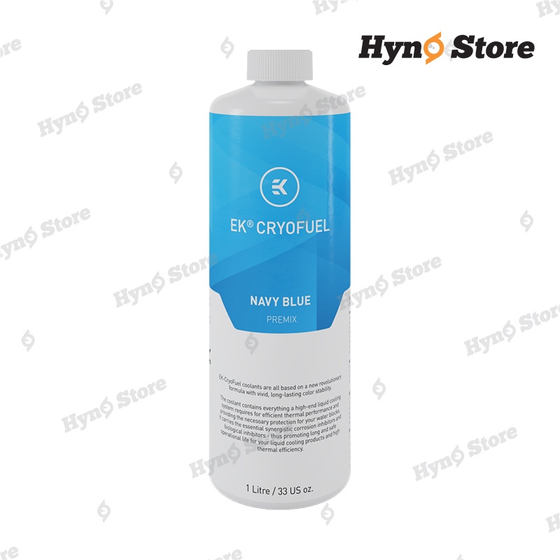 Coolant nước tản nhiệt chuyên dụng EK CryoFuel Navy Blue Premix 1000mL xanh biển trong - Hyno Store