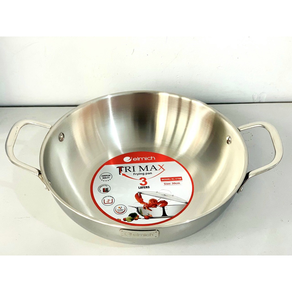 Nồi Chảo Hấp Inox Elmich Trimax Czech 3832 28cm