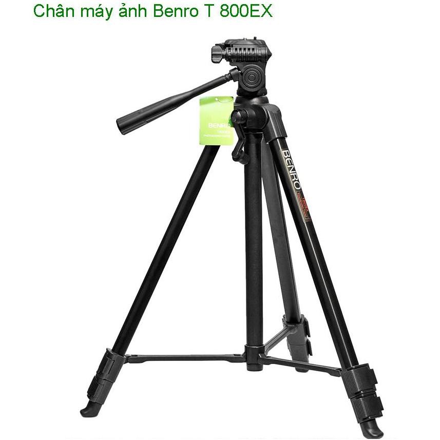 Chân máy ảnh Benro T800EX + Da cừu lau len (Da thật) + Remote cho máy ảnh