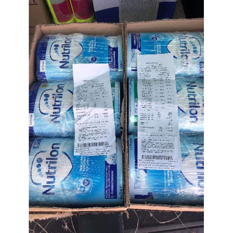 Sữa nutrilon séc 800gr số 1,2,3,4,5