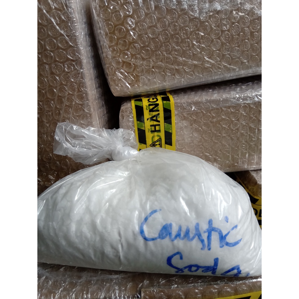 2kg Xút vảy,NAOH 99% - nguyên liệu mỹ phẩm.