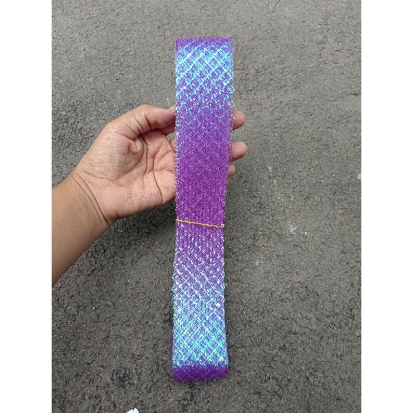 Ruy băng lưới kim tuyến hoa cưới làm tháp bánh 4cm