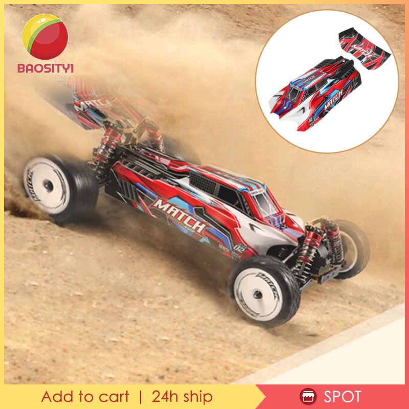 Phụ kiện vỏ thân và cánh gió cho xe hơi điều khiển từ xa Wltoys 104001 tỉ lệ 1/10