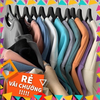 [Rẻ Vô Địch] ÁO SWEATER Basic Trơn Chất Nỉ Bông Thu Đông Dài Tay