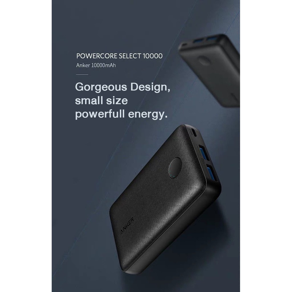 [FREESHIP] Pin sạc dự phòng ANKER PowerCore Select 10000mAh - Nhỏ gọn, hàng chính hãng, đủ dung lượng, cực bền