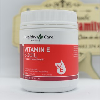 Viên Uống Bổ Sung Vitamin E Healthy Care Vitamin E 500IU