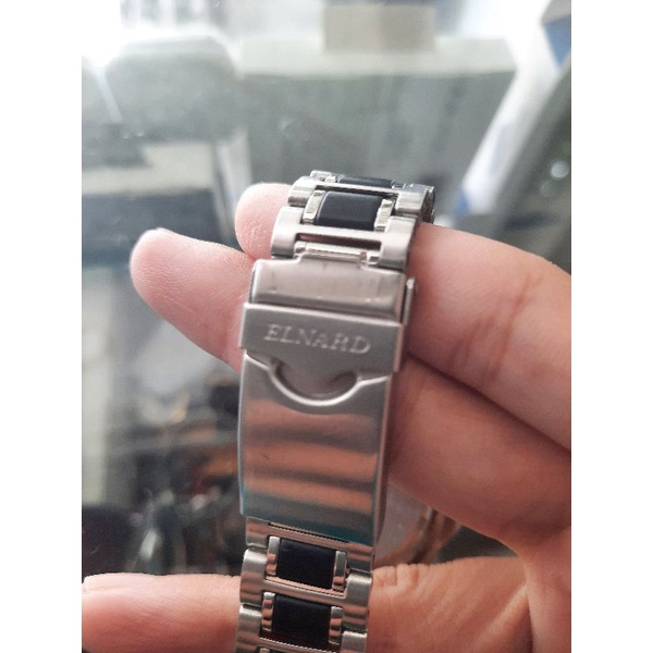 Đồng Hồ si Nhật cho Nam thương hiệu Elnard Sports chính hãng - kiểu dáng thể thao - nắp xoay