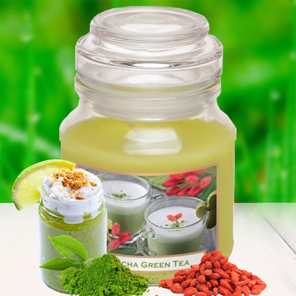 Hũ nến thơm tinh dầu Bartek Green Tea Pudding 130g, thơm phòng, không khói