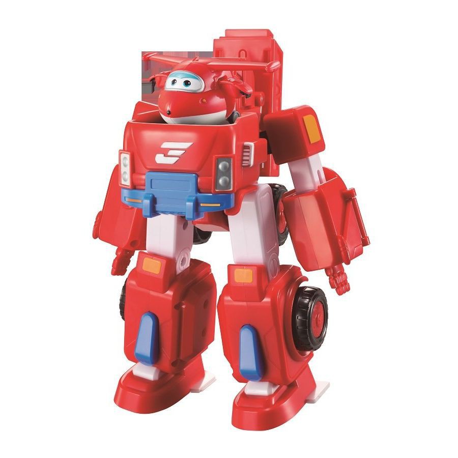 Đồ chơi Robot biến hình kết hợp xe cứu hộ nhỏ - Jett Tia Chớp  - Super wings Chính Hãng - biệt đội bay siêu đẳng