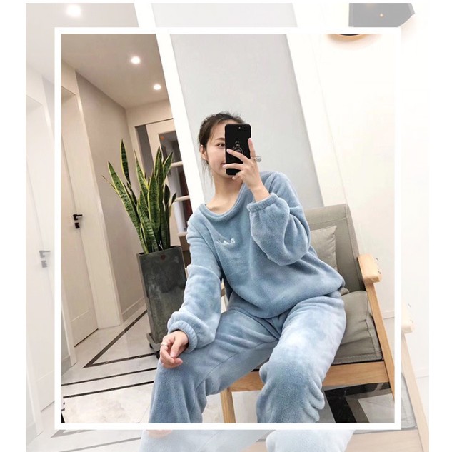 BỘ MẶC NHÀ💖FREESHIP 99K💖 BỘ NỈ NHUNG SIÊU MỀM ẤM