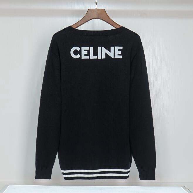 Áo Khoác Cardigan Dệt Kim Cổ Chữ V Thêu Họa Tiết Thời Trang Cho Nam Nữ