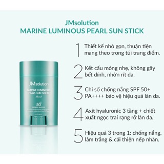 Thanh Lăn Chống Nắng JM Solution SPF 50+ PA++++