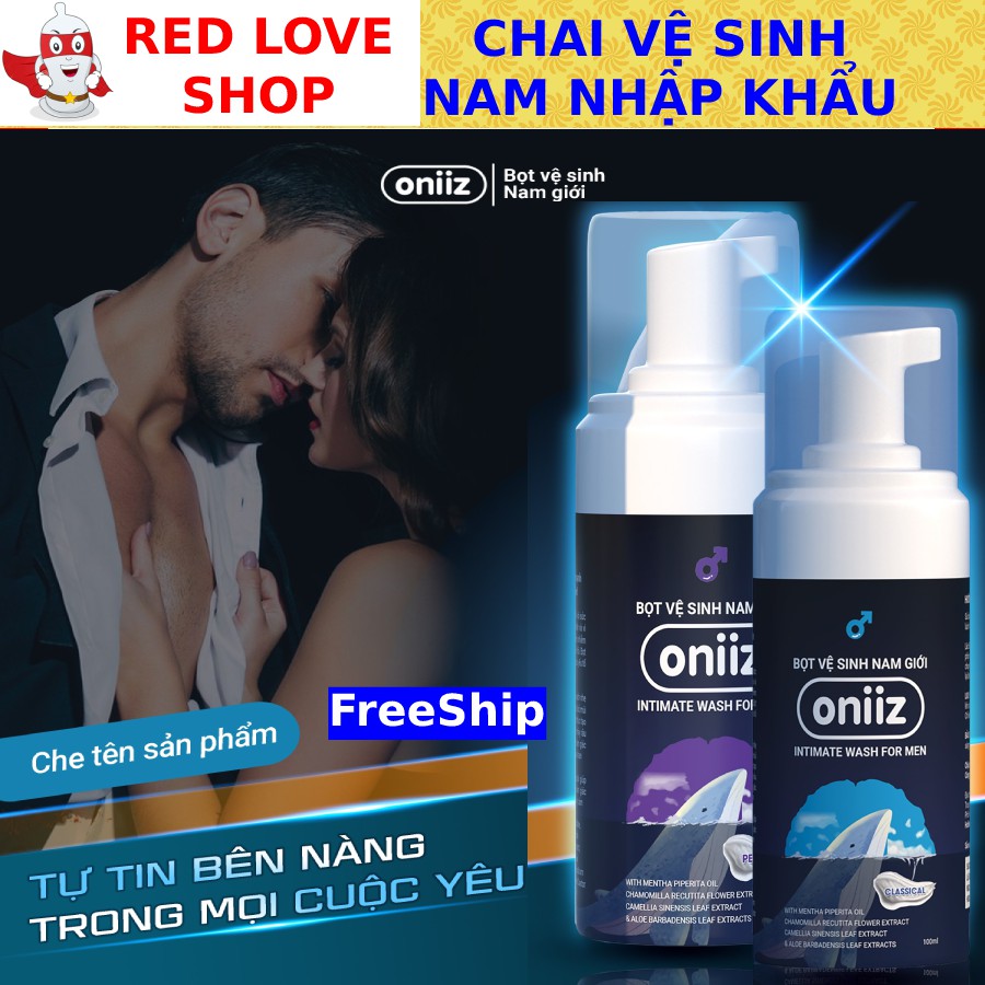 ✅[GIẢM 20K-30K] Chai vệ sinh vùng kín nam Oniiz, Dung dịch vệ sinh nam Oniiz 100ml - Công nghệ Hàn Quốc