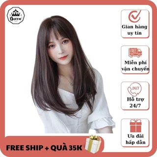 Tóc giả nguyên đầu nữ đẹp tự nhiên ❤️freeship❤️ cả đầu cúp lửng z7006 - hàng sẵn