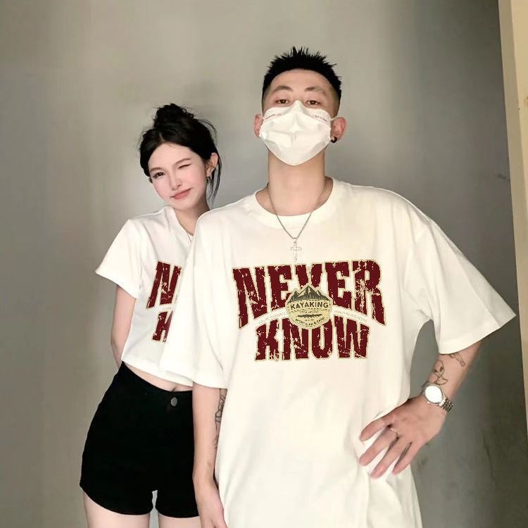 Set Áo Thun Cotton Ngắn Tay Và Chân Váy Phong Cách Mới 2022 Hợp Xu Hướng Mùa Hè Cho Cặp Đôi