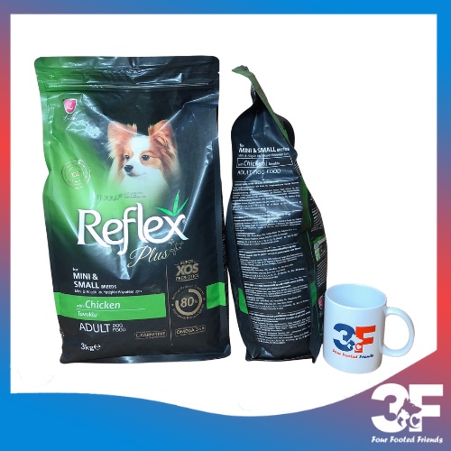 Thức Ăn Hạt Chó Reflex Plus Mini &amp; Breeds Vị Gà Cho Chó Con Và Chó Nhỏ Bao 3Kg