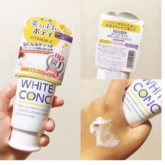 Chính hãng tẩy da chết white conc nhật bản 180g