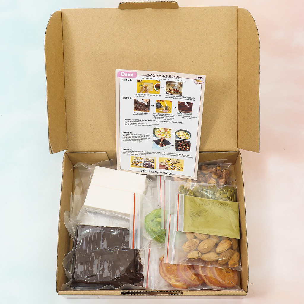 Set nguyên liệu Chocolate Bark thành phẩm 120 VIÊN | BigBuy360 - bigbuy360.vn