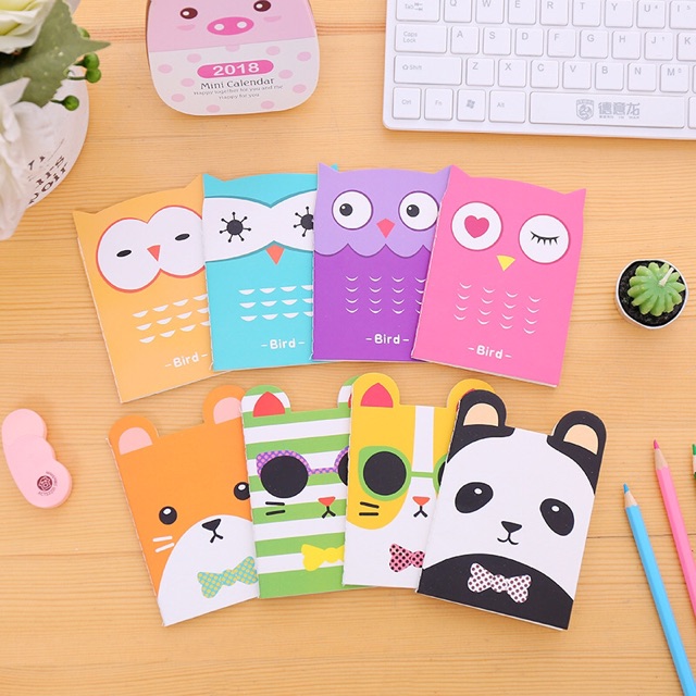 Sổ mini động vật có tai