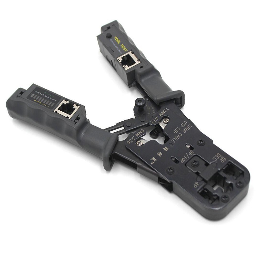 Kìm mạng đa năng RJ45, RJ11, RJ12 + Chức năng test dây mạng HT-022