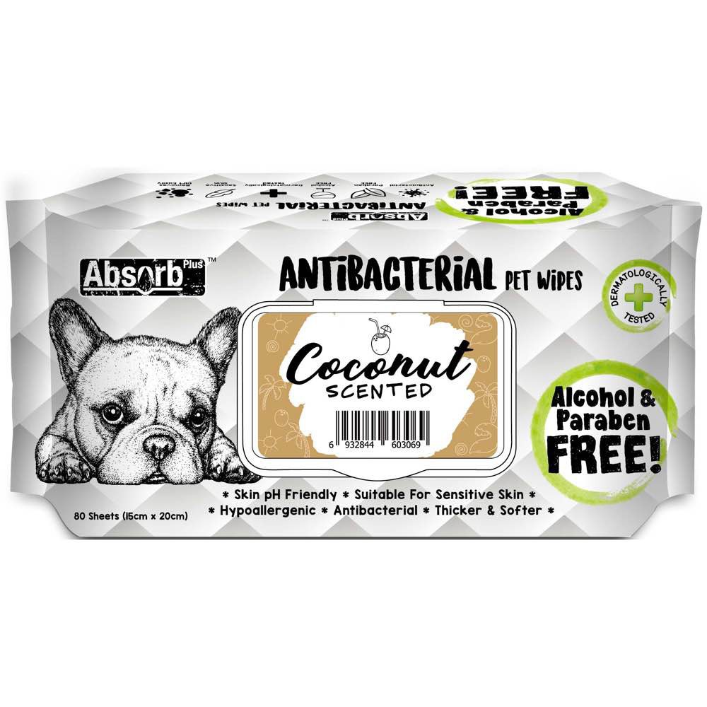 Khăn ướt kháng khuẩn cho chó mèo Absorb