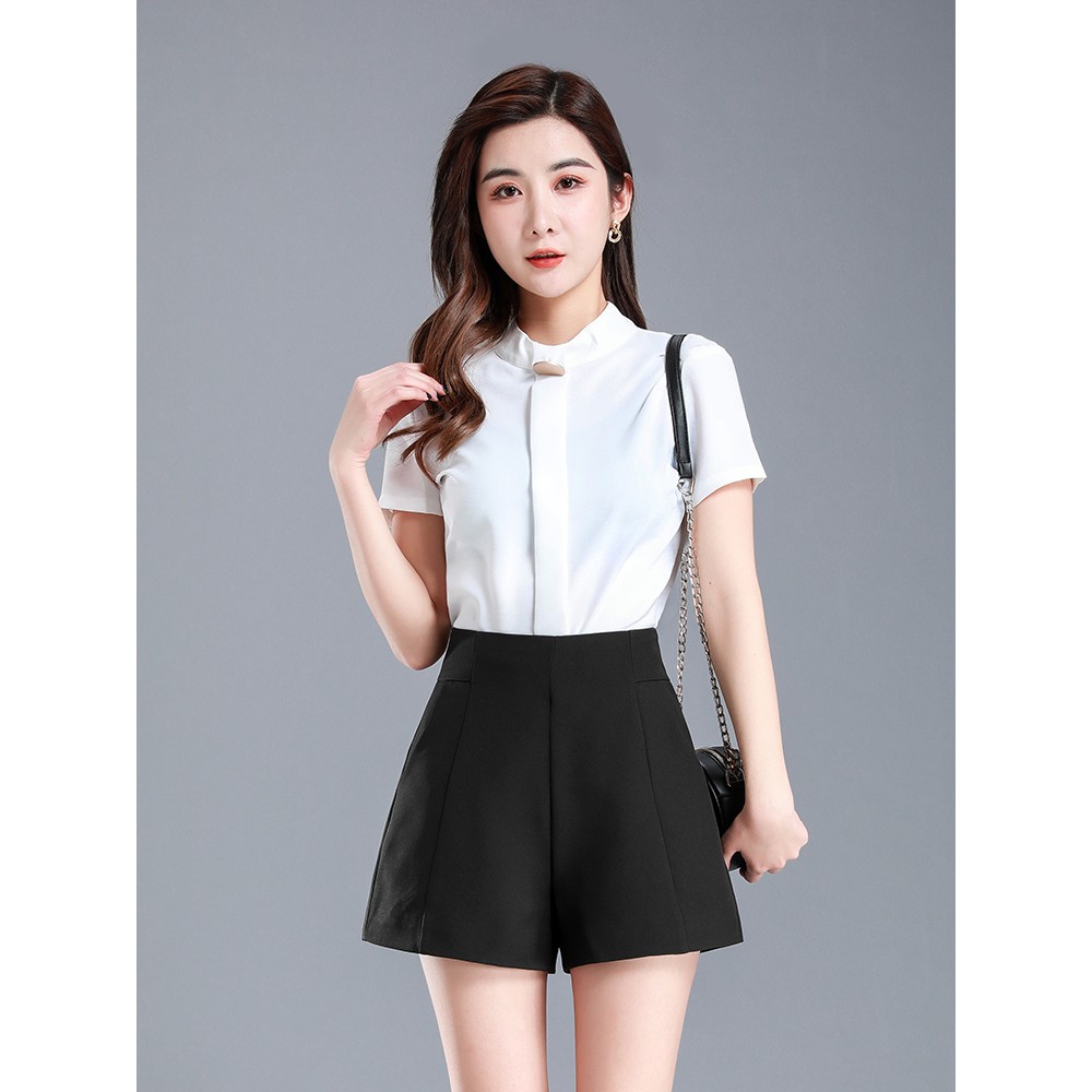 [Mã FAXANH55 giảm 10K đơn 50K] QUẦN SHORT nữ cạp cao chất tuyết mưa Amee Fashion