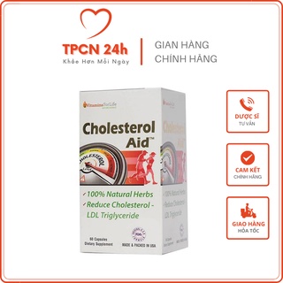 Cholesterol Aid - hỗ trợ điều trị hạ mỡ máu