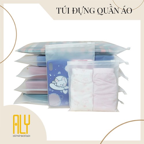 Set 20 túi zip lụa mờ có khóa kéo đựng quần áo size 30x40 cm