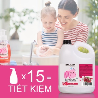 Nước rửa tay bọt Mas.Clean - can 3.8L