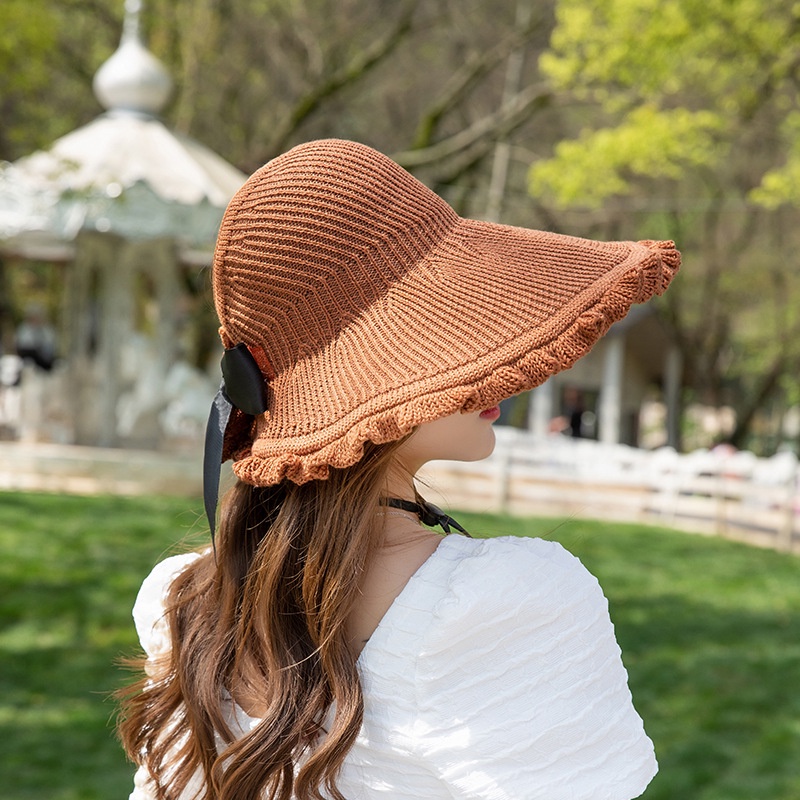 Nón Chống Nắng Hở Đầu Viền Nhúng Bèo Xinh Xắn RQN2140