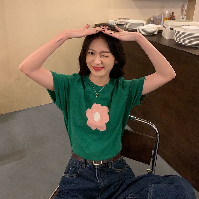 Áo Thun NgắN Tay In Hoa Xinh XắN JL-TX-354