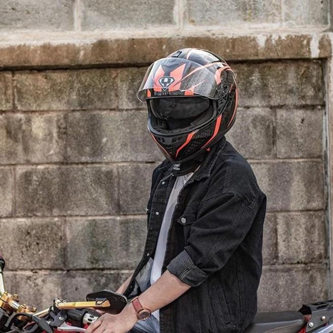 KÍNH MŨ BẢO HIỂM FULLFACE YOHE 967  - Biker Sài Gòn