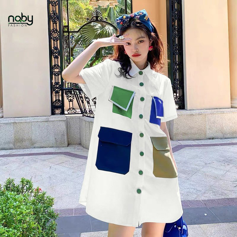 Đầm Sơ mi Váy Sơ mi Za.ra Hàng Xuất Xịn, Phong Cách Hàn Quốc, Kèm Ảnh Thật