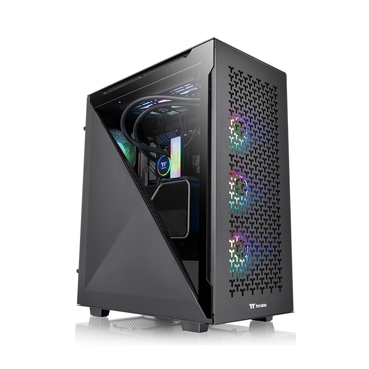 Vỏ case Thermaltake Divider 500 TG Air Black Hàng chính hãng