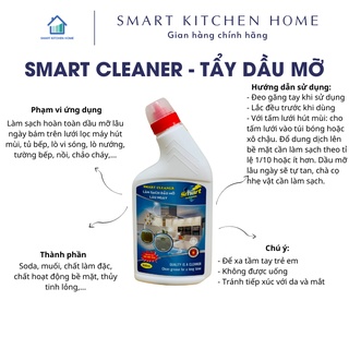 SMART CLEANER CHAI 500ML (làm sạch dầu mỡ nhà bếp, vỉ hút mùi) - Smart Kitchen Home