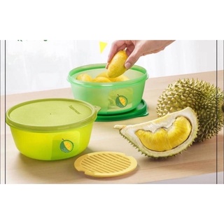 Bộ 2 hộp đựng sầu riêng và thực phẩm tupperware durian keeper - bảo hành trọn đời bởi tupperware việt nam