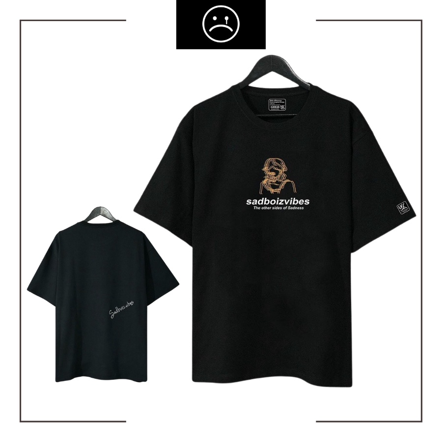 Áo Thun Tay Lỡ Sadboiz Vibes, Form rộng oversize, áo phông unisex, chất liệu Cotton Thái - KKIM Shop