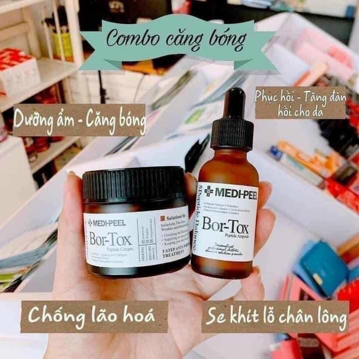 Combo Serum và Kem Dưỡng Căng Bóng MEDI-PEEL Bortox Peptide Ampoule